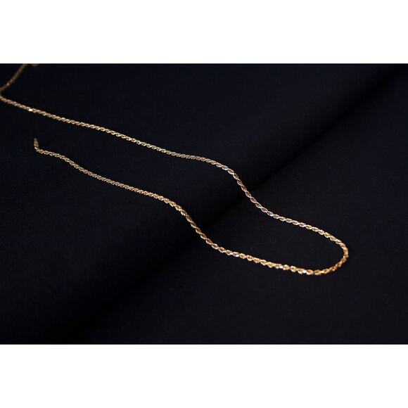 Mens Gold Diamond Cut Rope Chain, Solid 925 Sterling Silver Necklace Italy - Picture 2 of 8